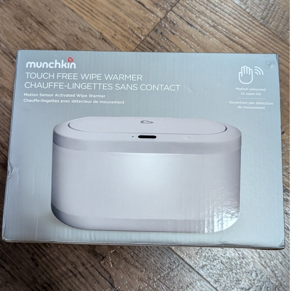 Munchkin Touch Free Wipe Warmer Baby White NWT Motion Sensor Nightlight